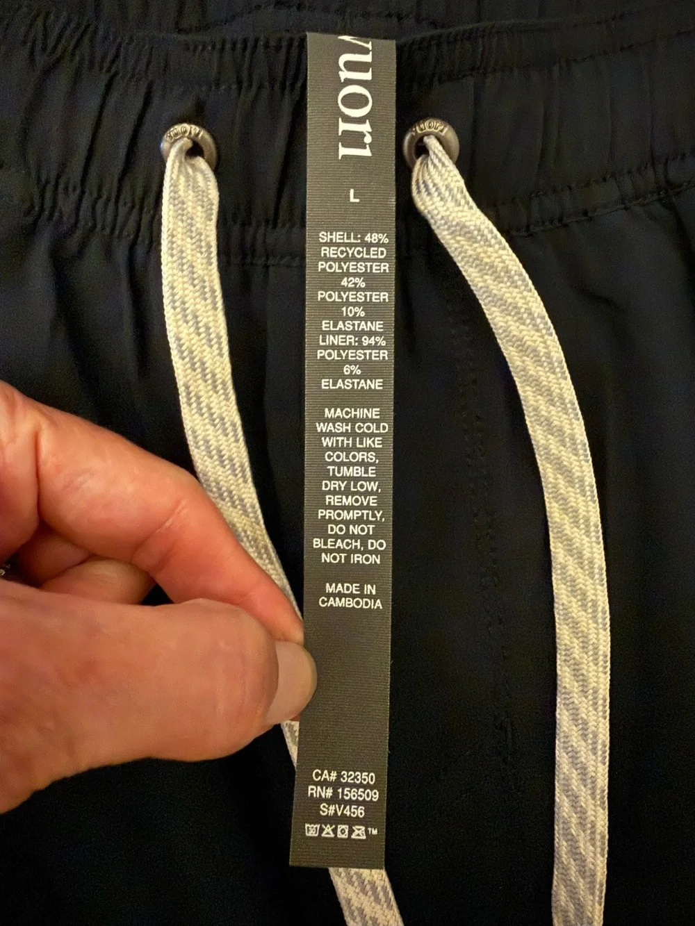 Vuori Men's Kore Jogger Lined Navy Size L NWOT